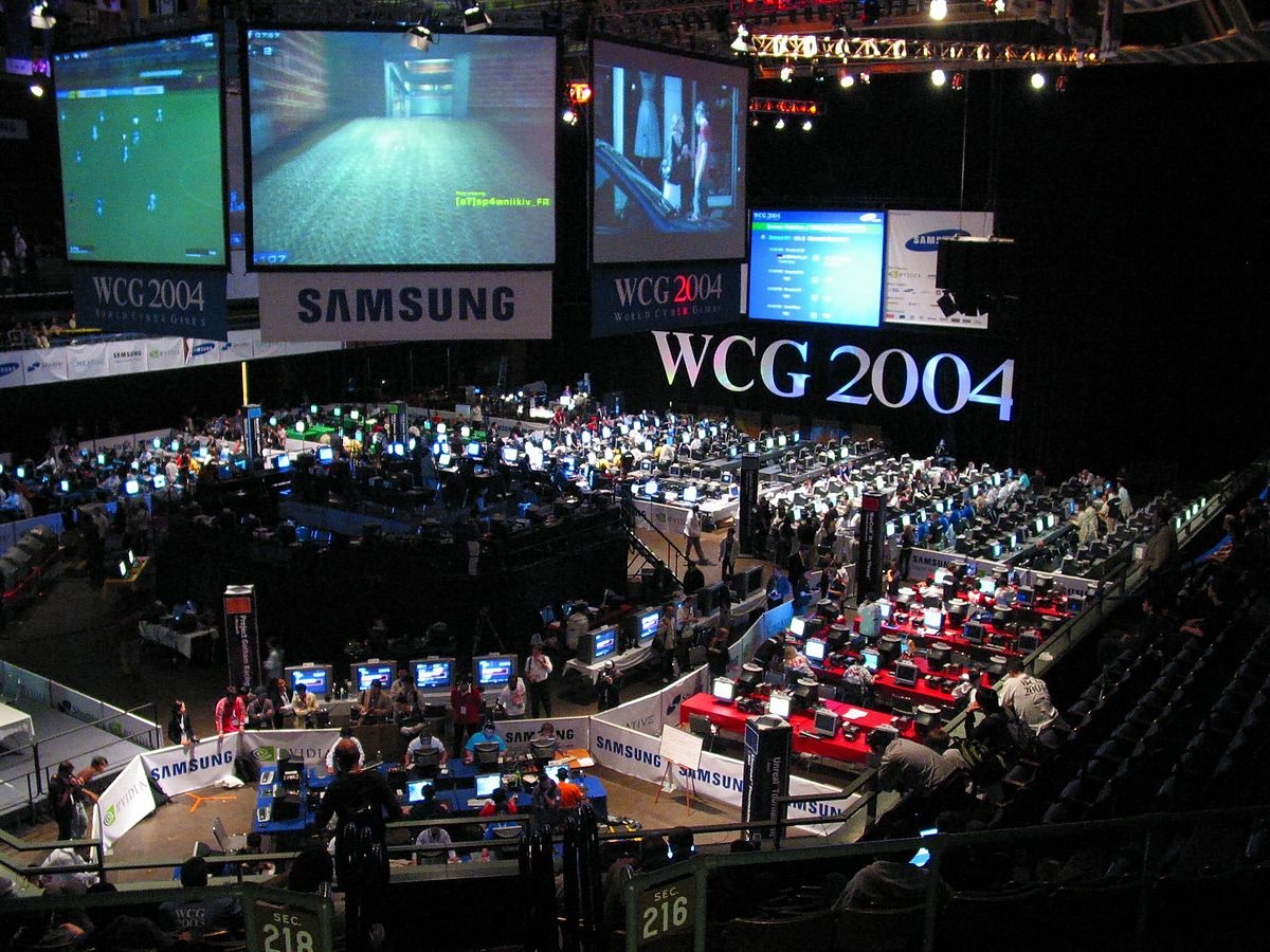 The World Cyber Games 2004 event in San Francisco, via Peter Kaminski