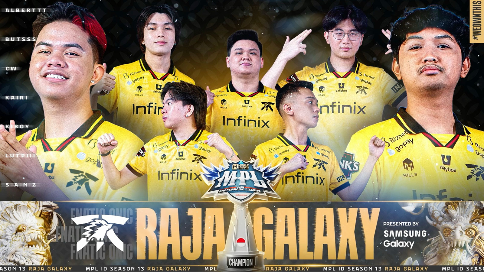 Fnatic ONIC reinforced its status as the best MLBB team in Indonesia (Image via MPL Indonesia)