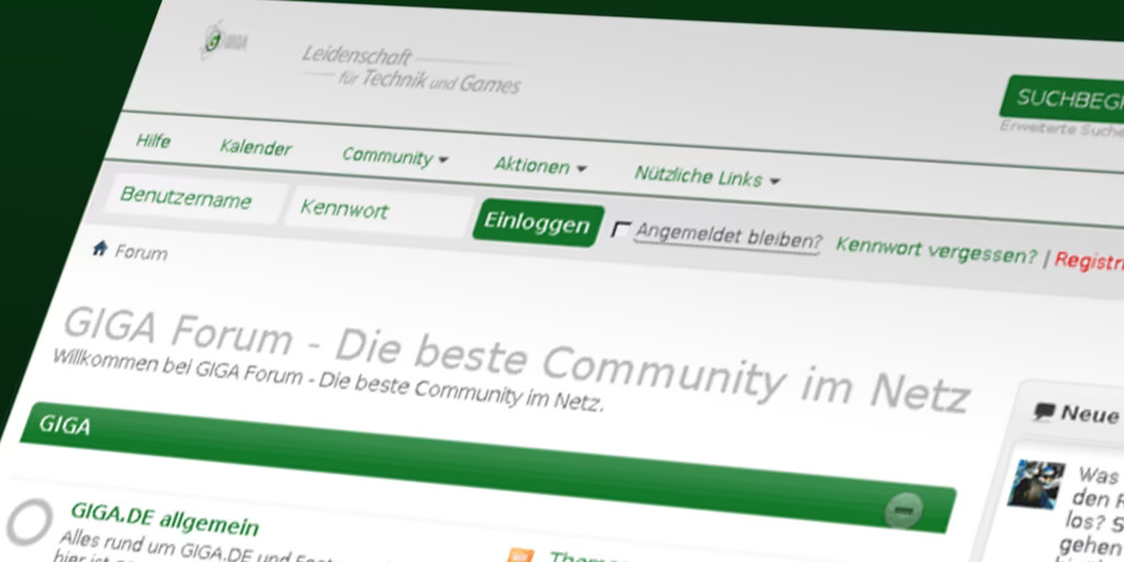 GIGA Forums were extremely popular as the internet took place in the German speaking sphere