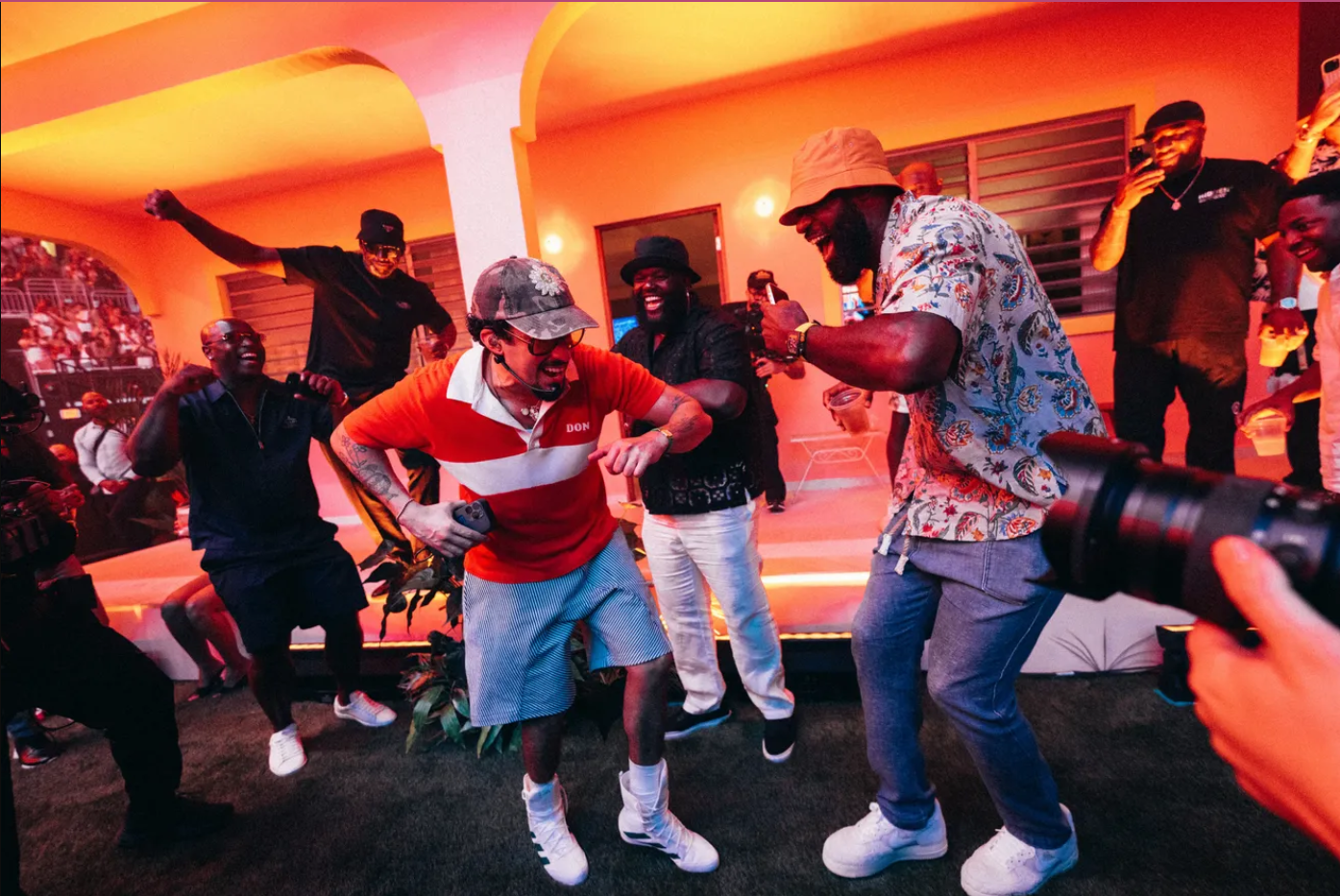 Celebrities like LeBron James and Draymond Green attended Bad Bunny's concerts