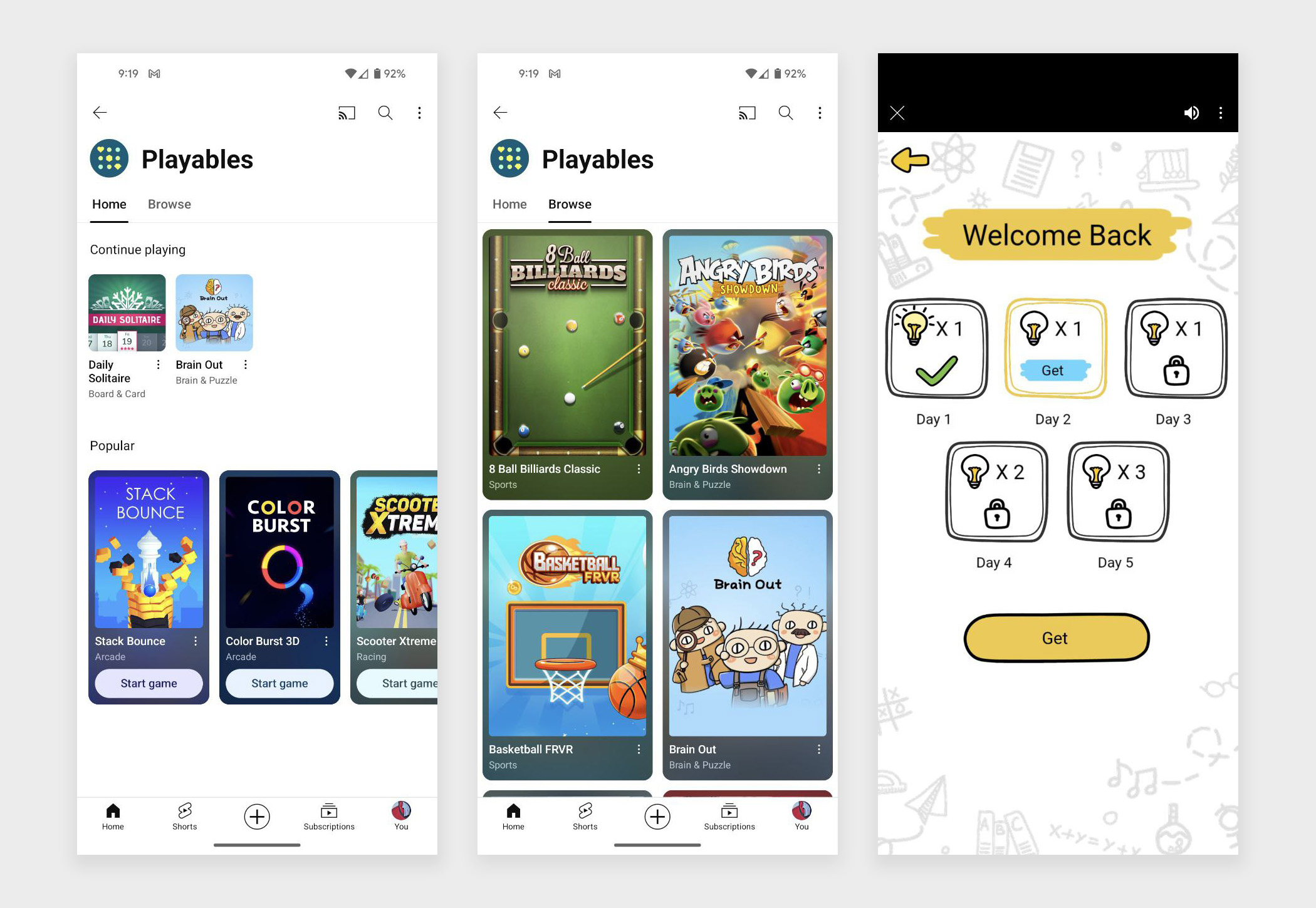The Playables on Live feature will have quite an extensive library of games