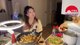 Noodle night :) stirfry noodles, cabbage rolls, and lychee mocktail :) !leekumkee