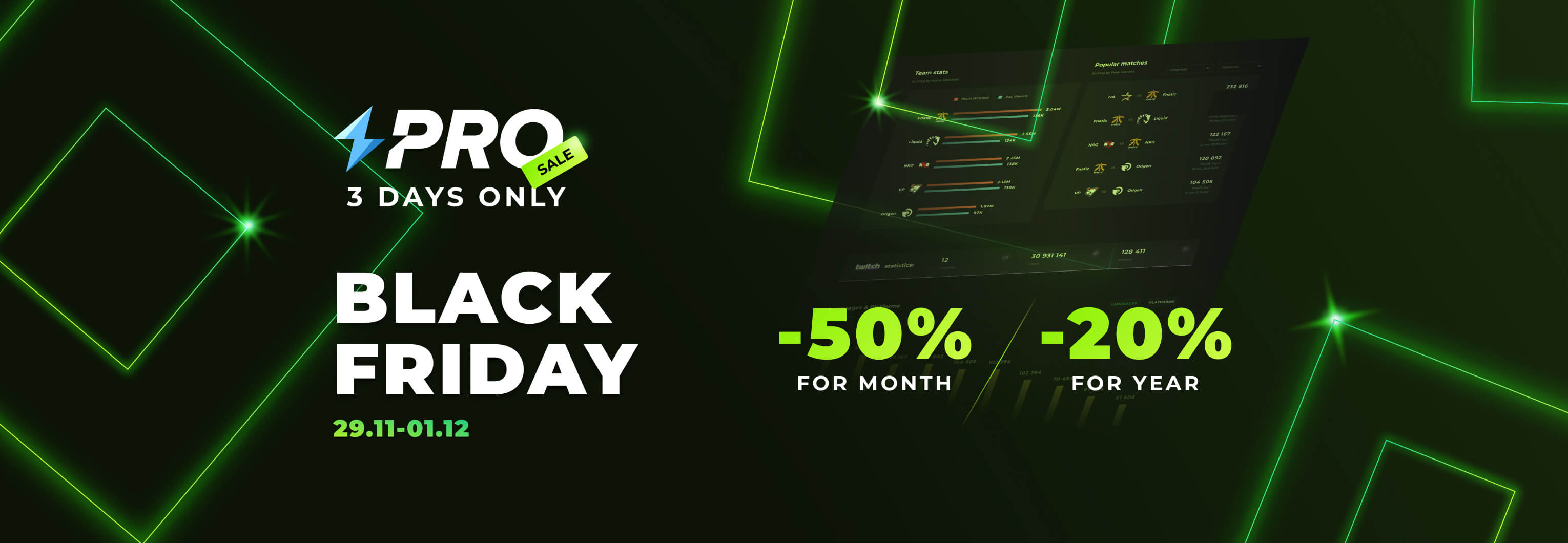 Black Friday at Esports Charts