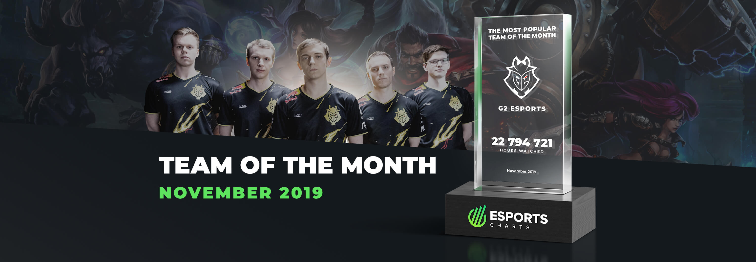 G2 Esports Is The Esports Charts Team Of The Month In November