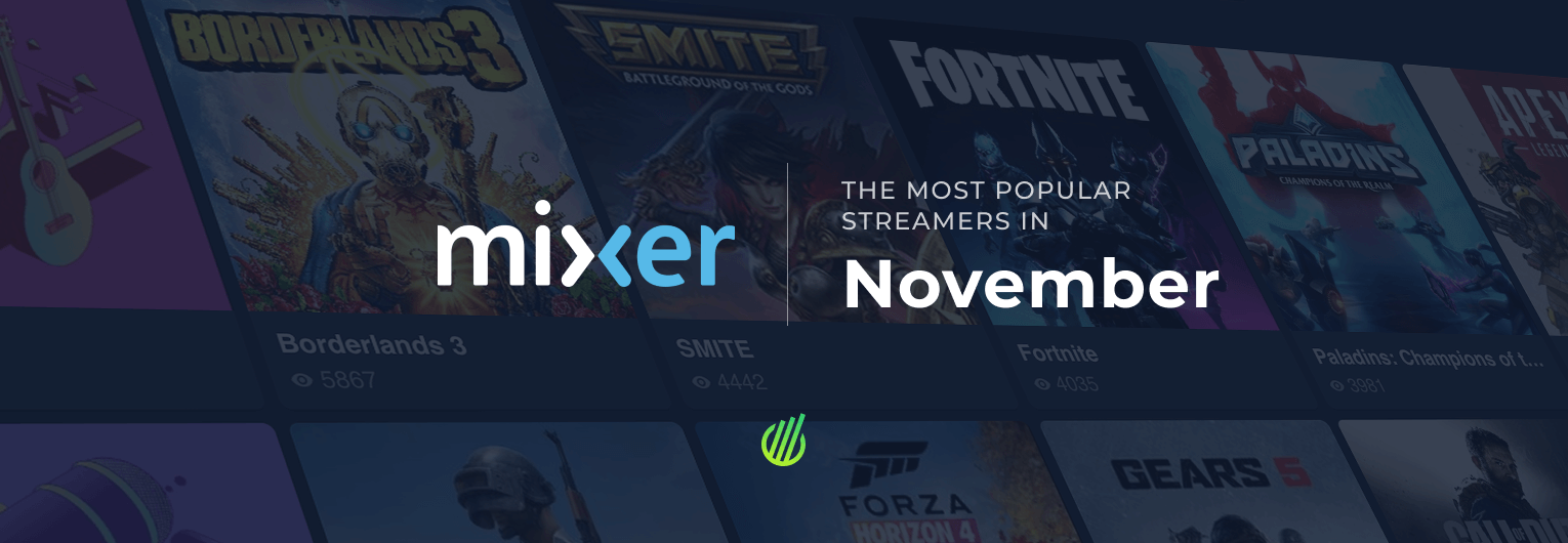 Самые популярные стримеры Mixer в ноябре