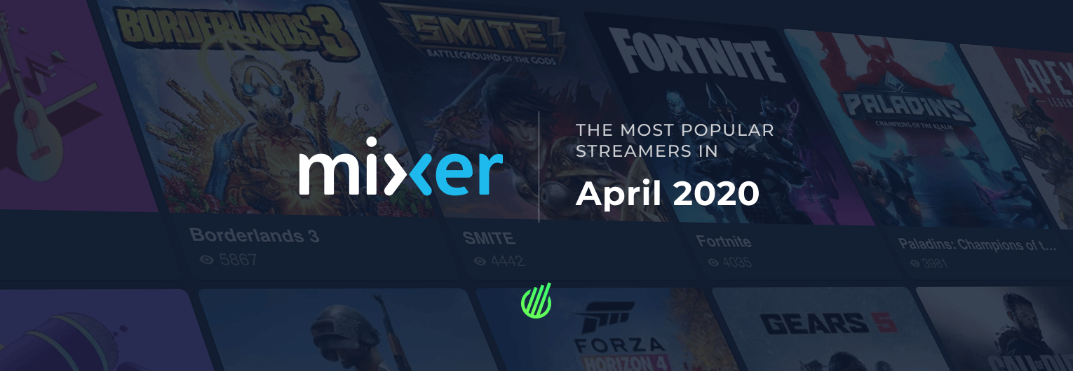The most popular streamers of April on Mixer
