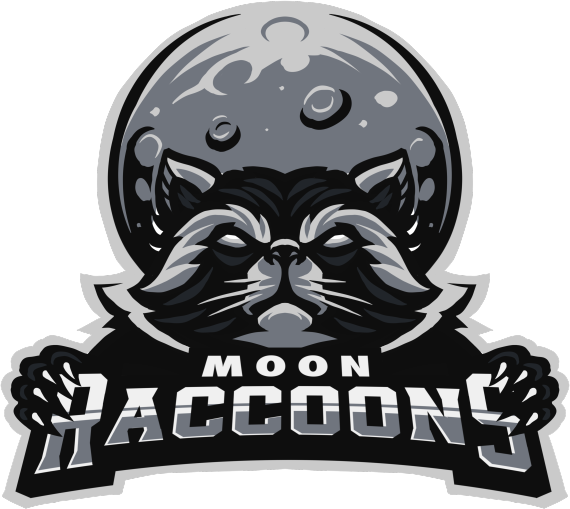 Moon Raccoons Black