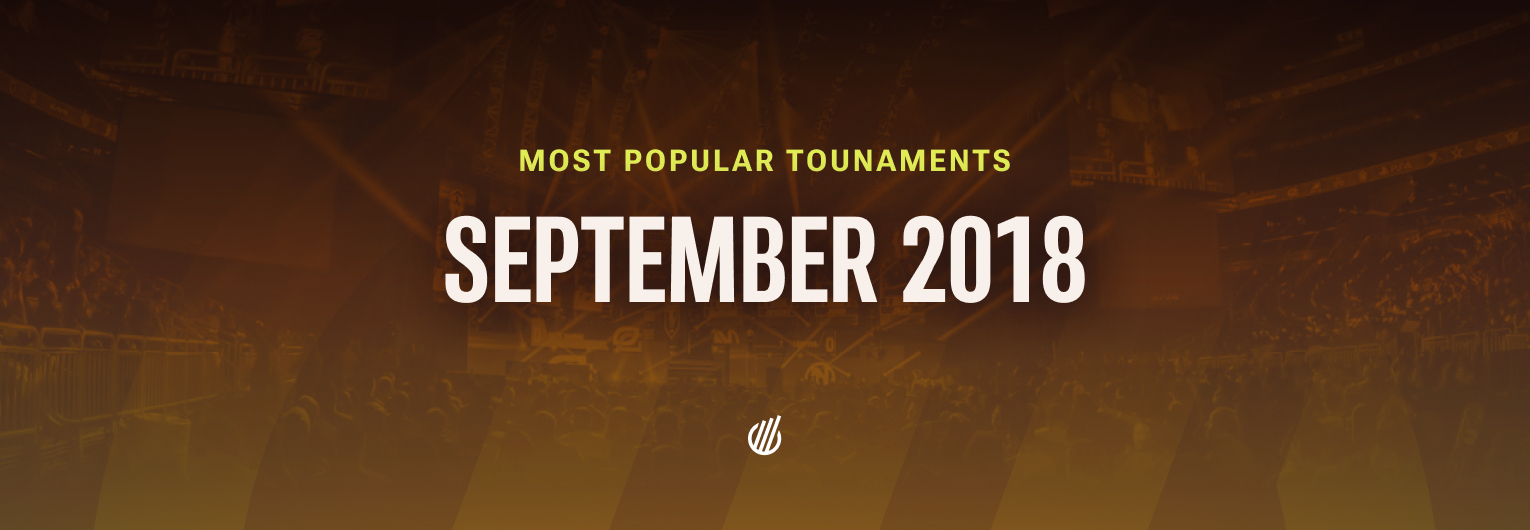 The most popular tournaments of September 2018