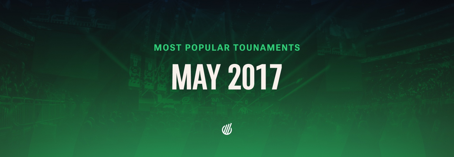 The most popular tournaments of May 2017