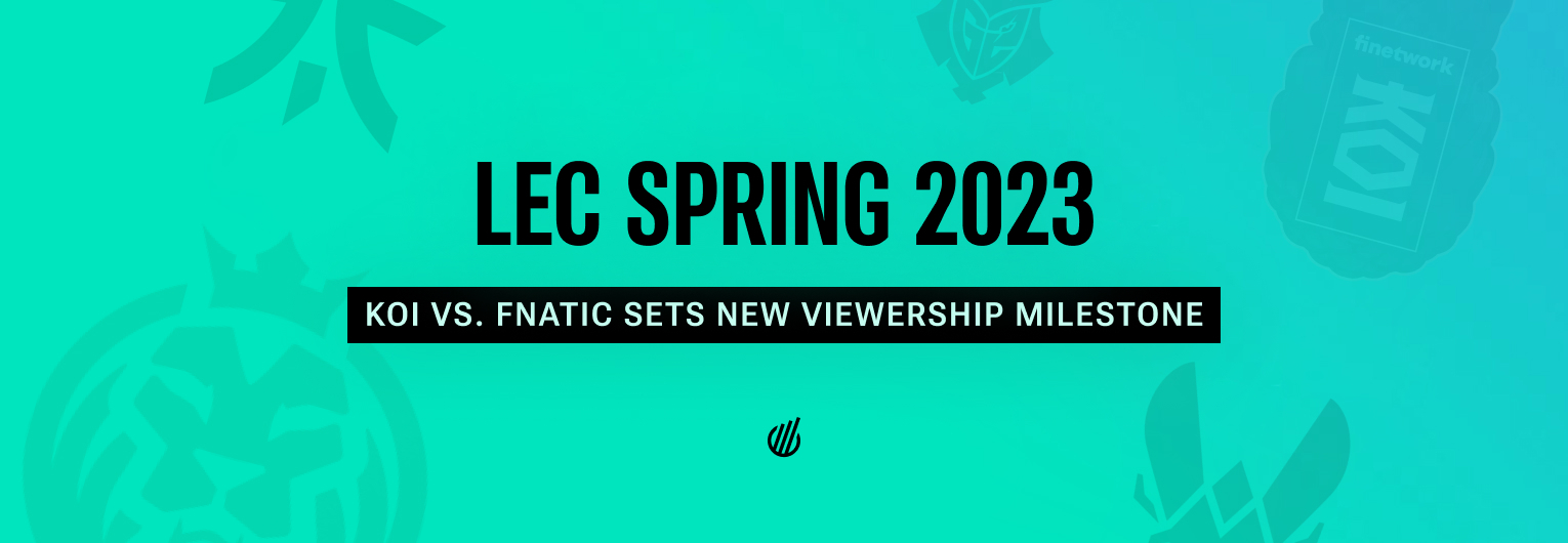 Матч между Fnatic и KOI обновил рекорд LEC Spring 2023 по пиковому онлайну