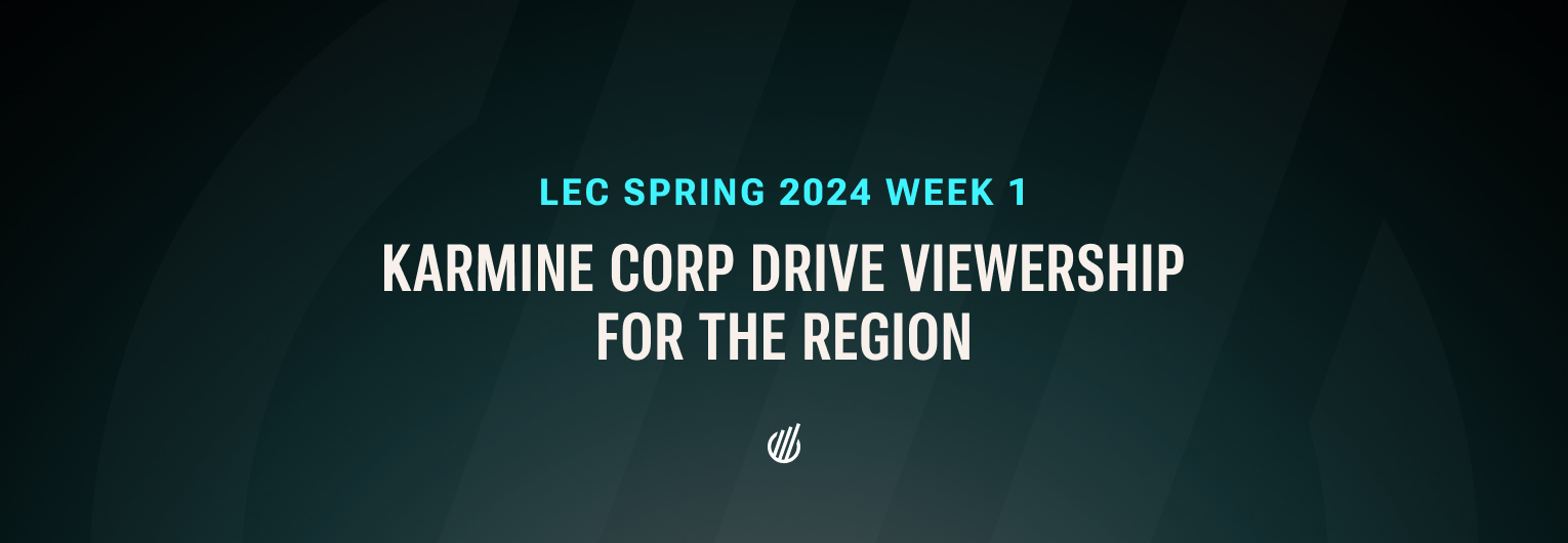 LEC Spring 2024 opens to high viewership driven by Karmine Corp