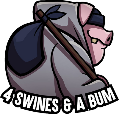 4 SWINES & A BUM logo