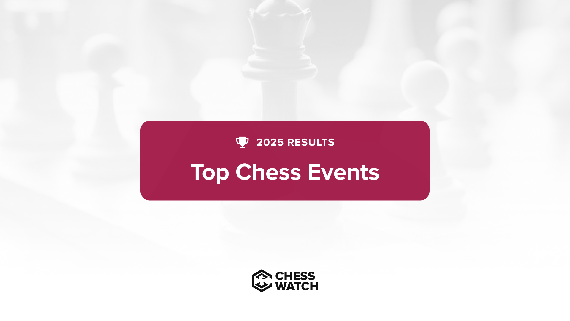 Top chess tournaments of 2025